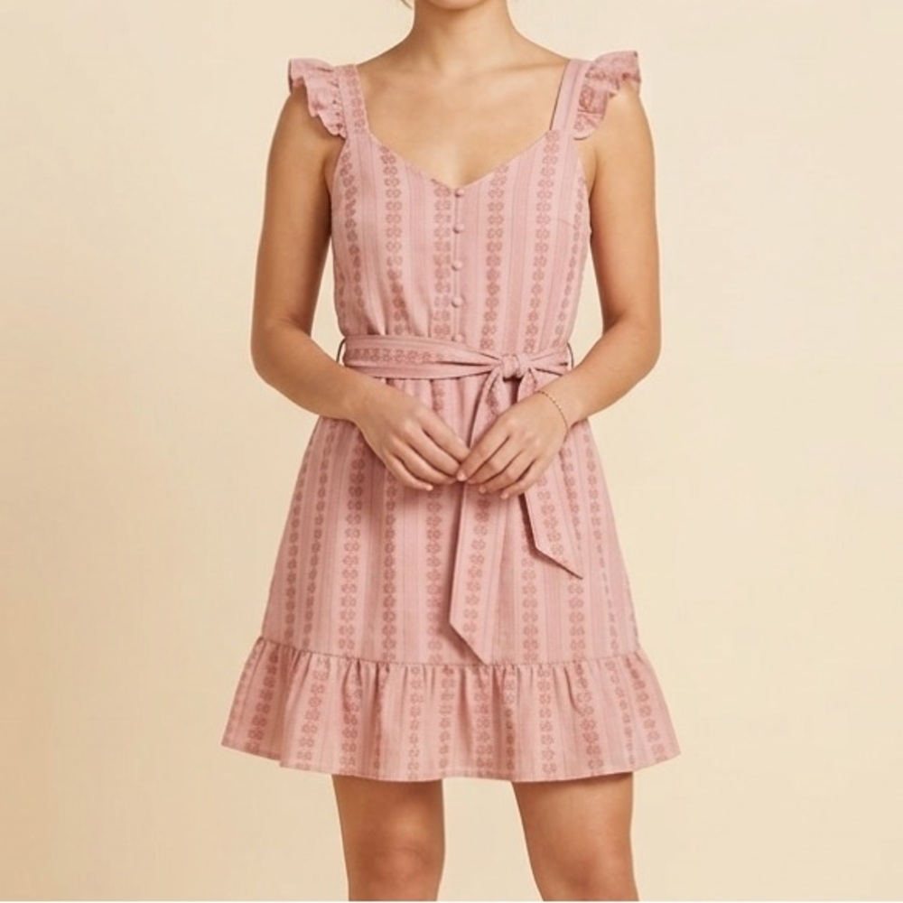 Love Riche Blush Babydoll Dress